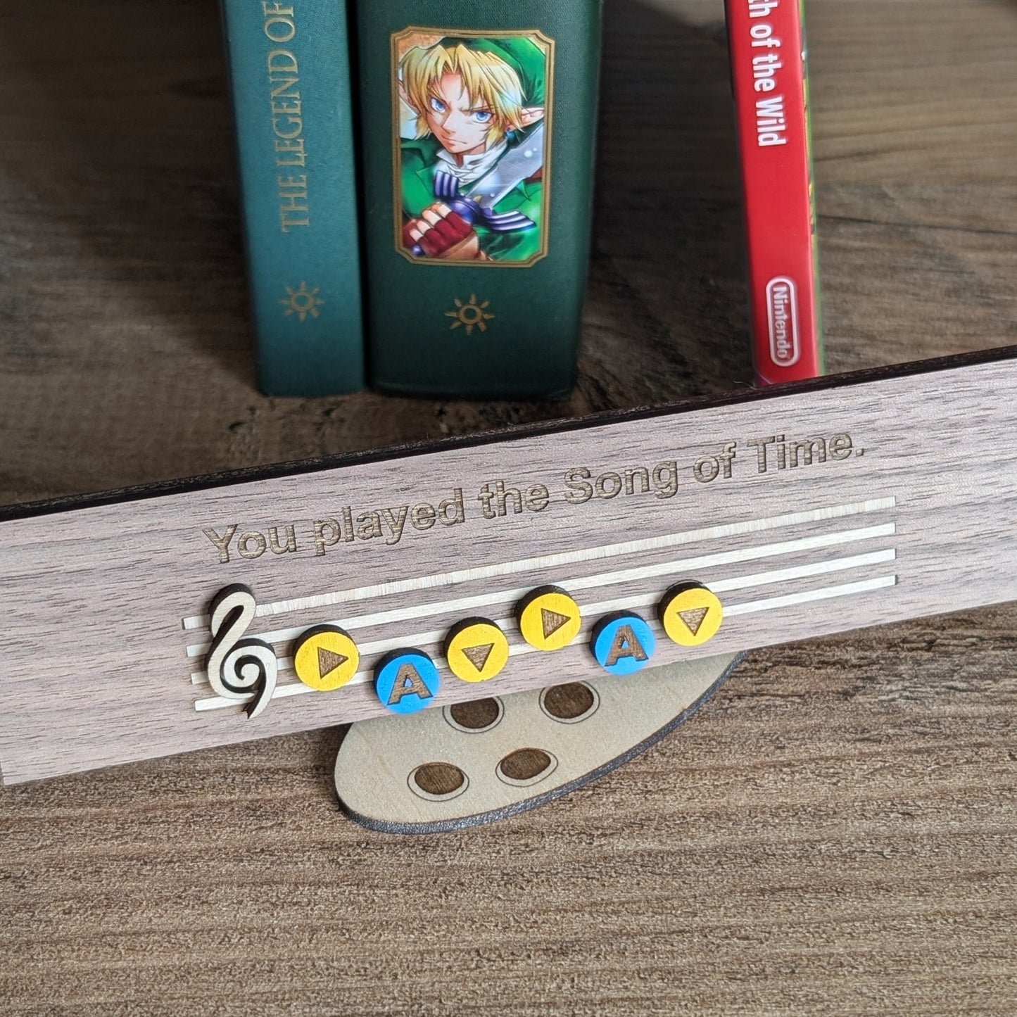 Chanson du temps et son présentoir en bois