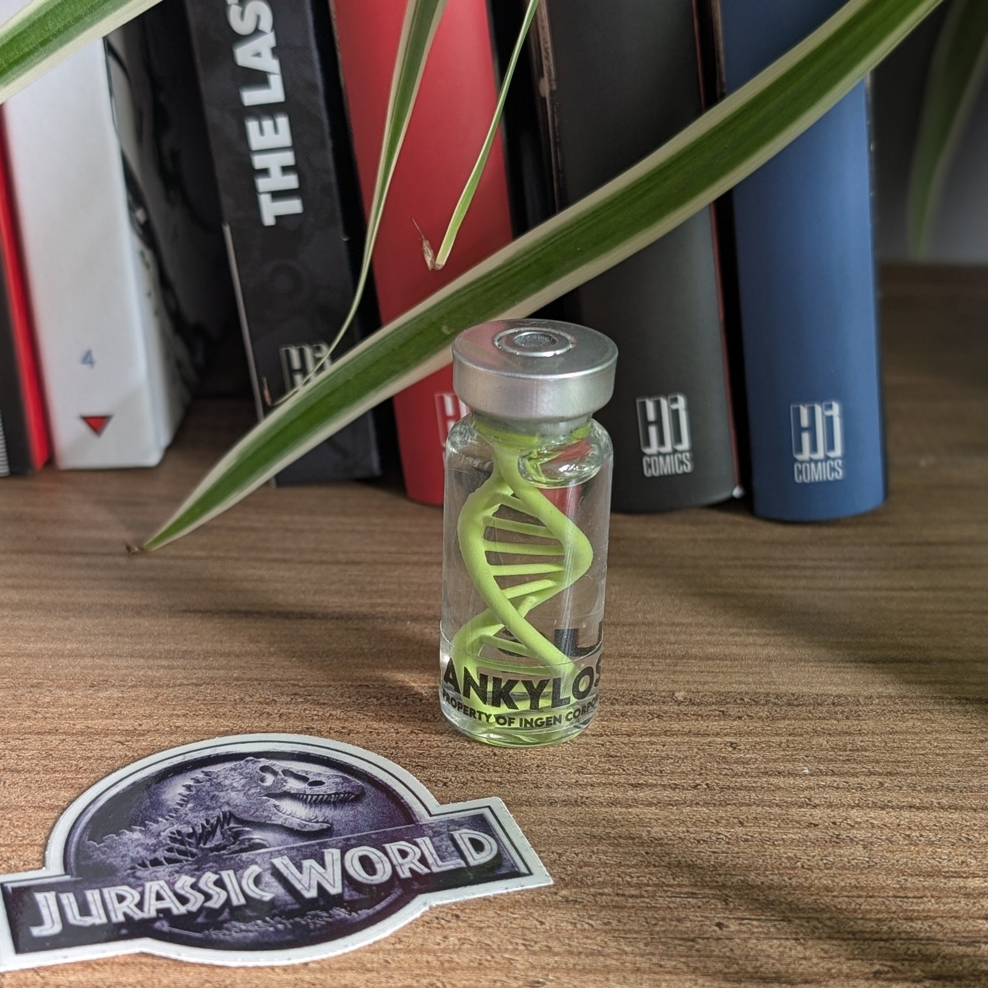 Fiole d'ADN d'Ankylosaure Jurassic Park en 20mL.