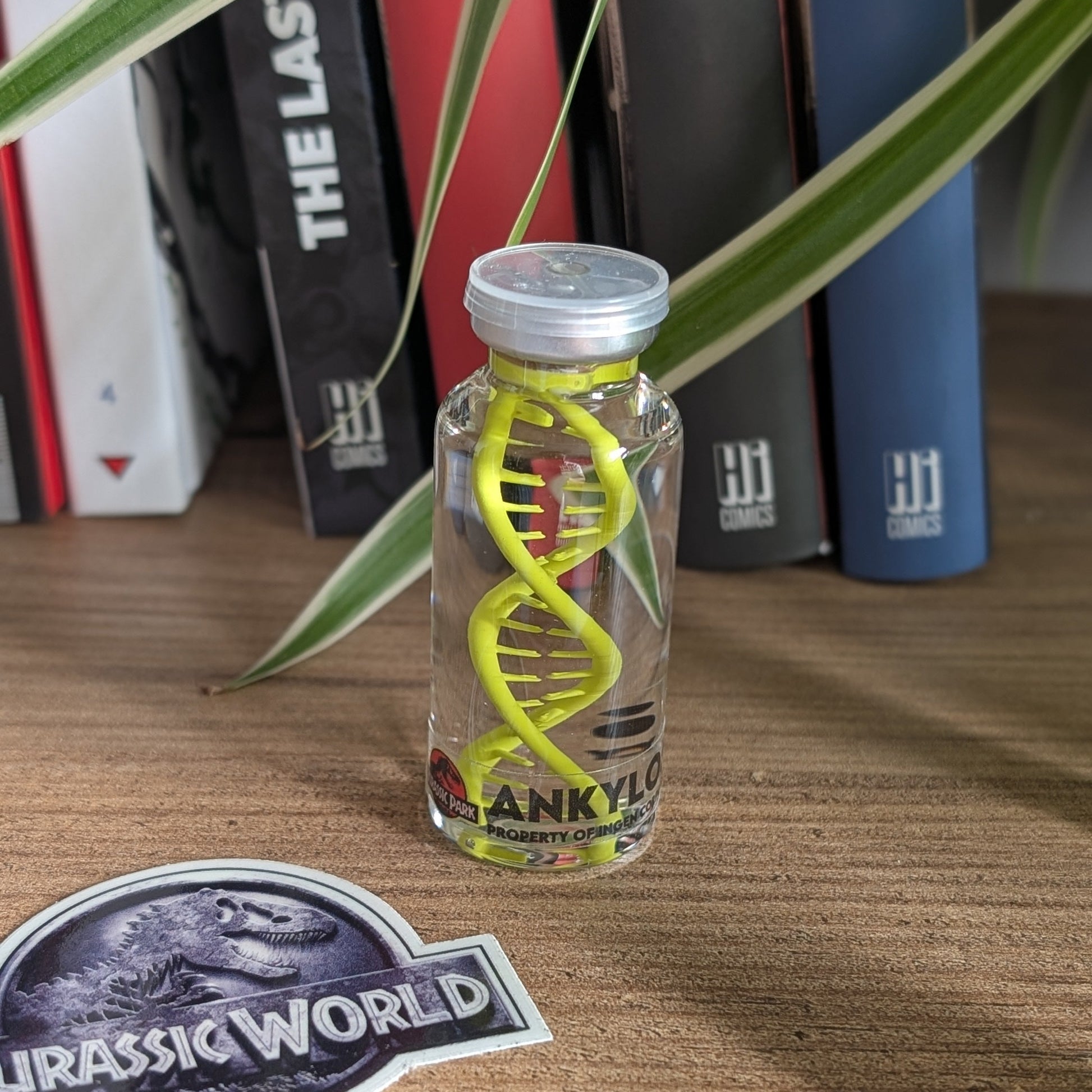 Fiole d'ADN d'Ankylosaure Jurassic Park en 30mL.