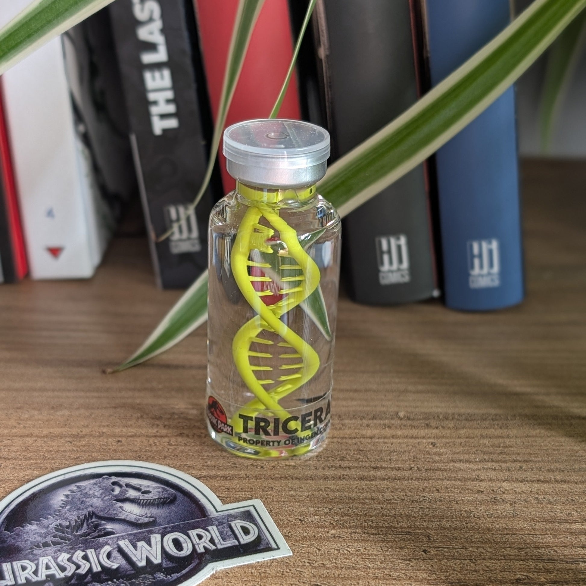 Fiole d'ADN de Triceratops Jurassic Park en 30mL.
