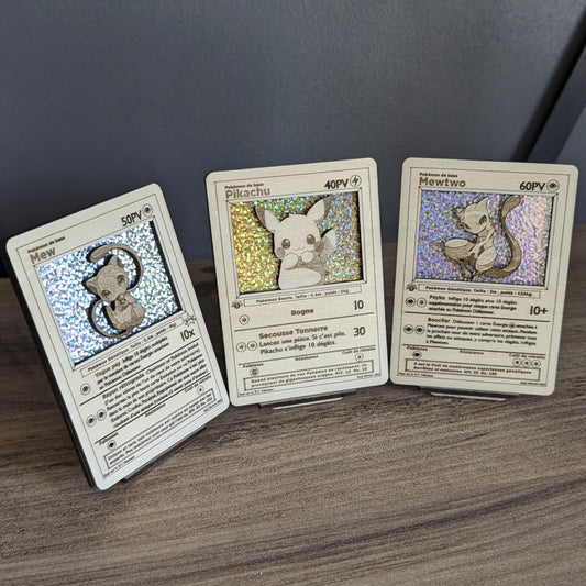 Collection cartes bois PokéMad