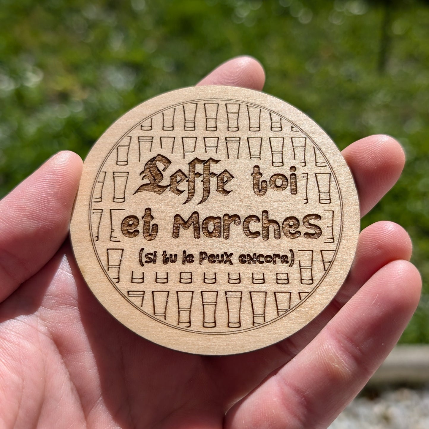 Sous bock Leffe toi et marche