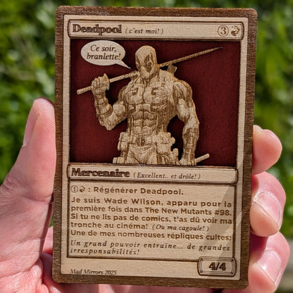 Carte DeadPool en relief! (C'est pas dingue ça?)