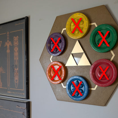 Présentoir Médaillons des Sages Ocarina of Time