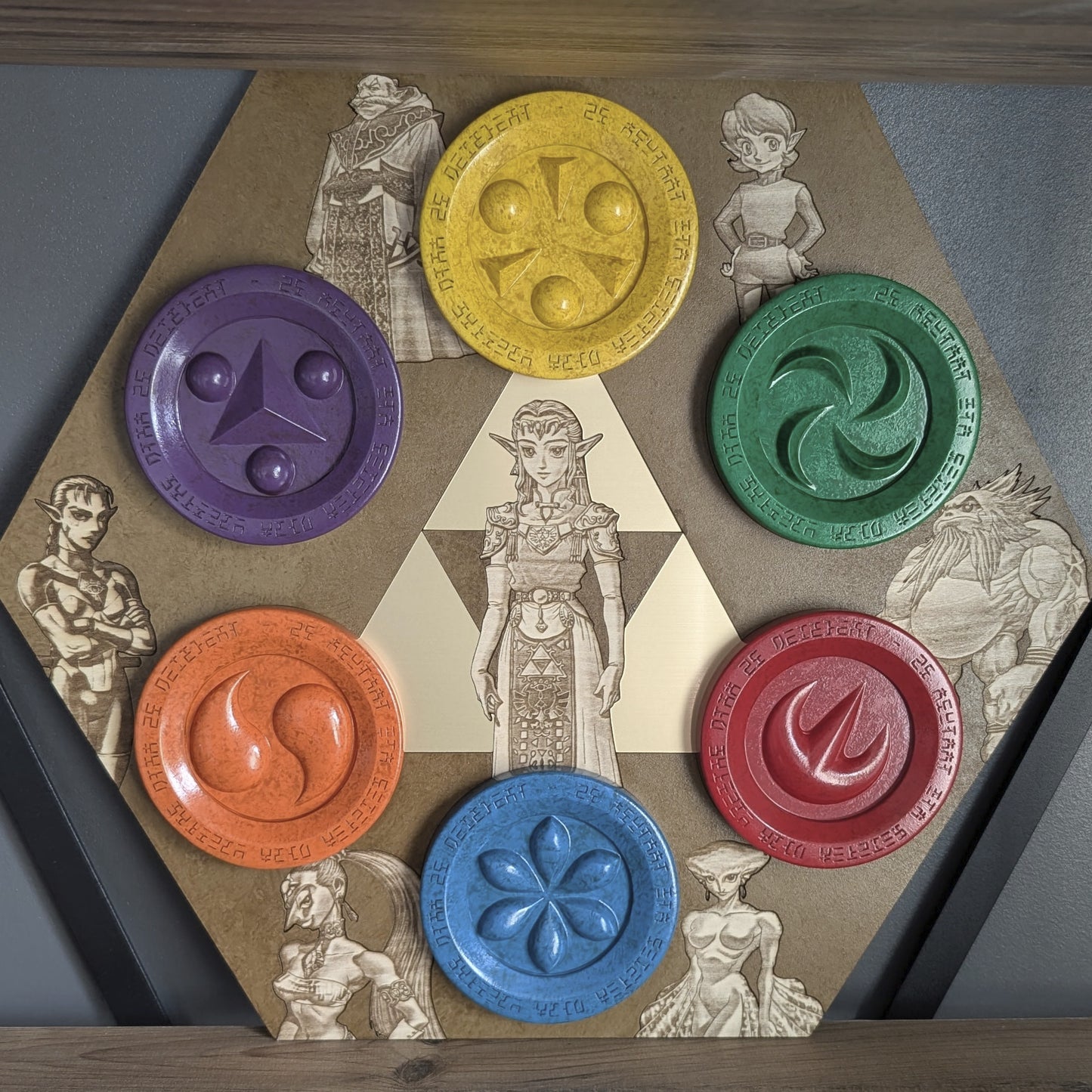 Présentoir Médaillons des Sages Ocarina of Time