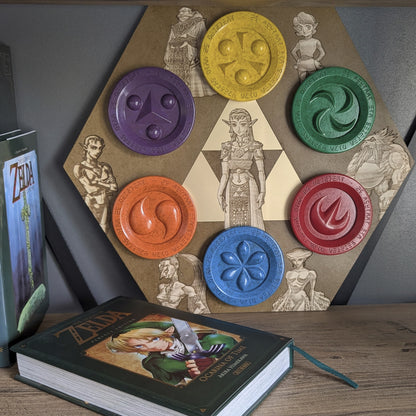 Présentoir Médaillons des Sages Ocarina of Time