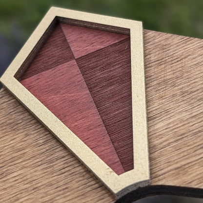 Texture du bois teinté à l’huile du boomerang Zelda