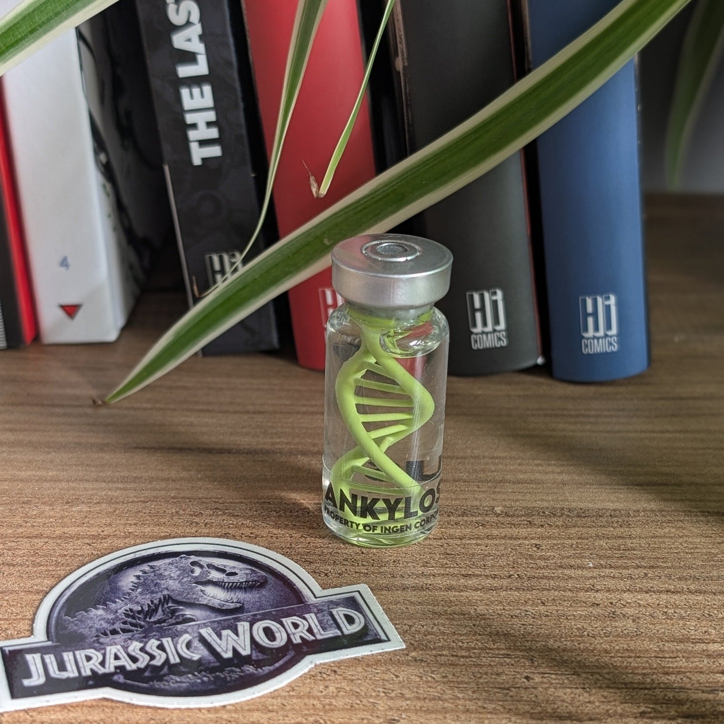 Fiole d'ADN d'Ankylosaure Jurassic Park en 20mL.