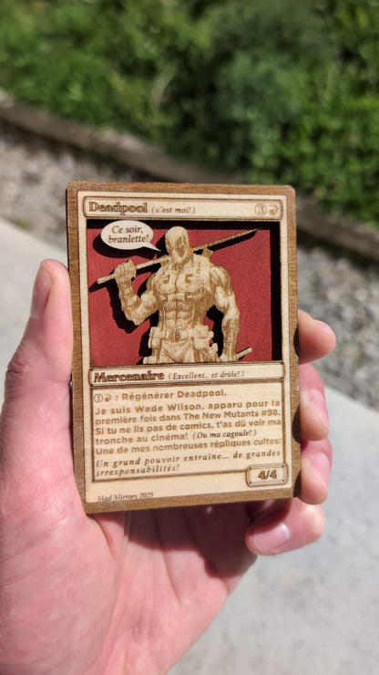 Carte DeadPool en relief! (C'est pas dingue ça?)