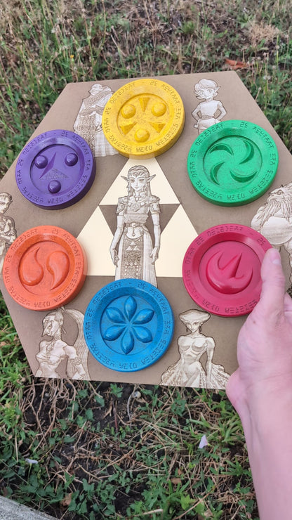 Présentoir Médaillons des Sages Ocarina of Time
