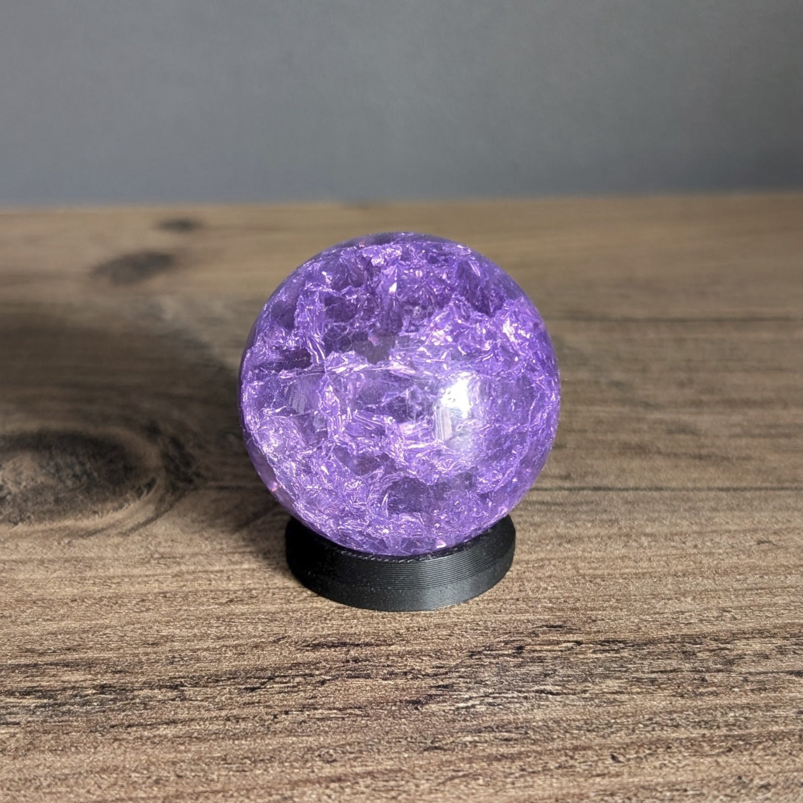 bille en verre craquelé façon matéria Final Fantasy violette