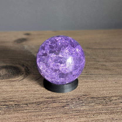 bille en verre craquelé façon matéria Final Fantasy violette